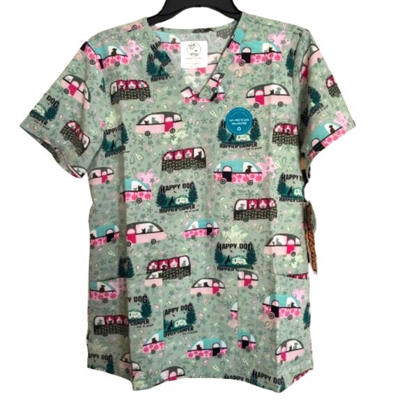 Tooniforms Cherokee DOG IS GOOD Medical/Hospital/Uniforms Ladies M Nurse Scrub - Picture 1 of 6
